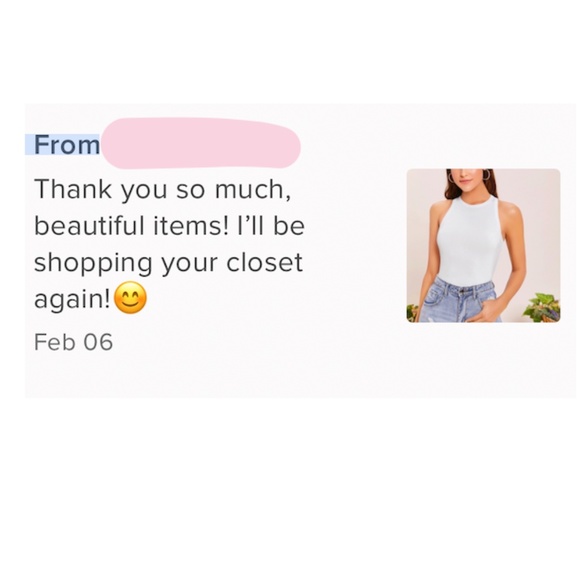 White Tank Top Racerback Round Neck Slim Fit Stretchy Basic - Picture 6 of 7